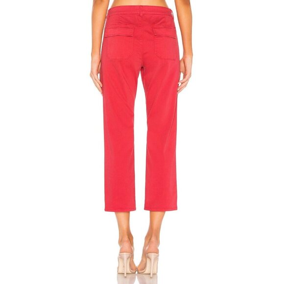 SANCTUARY Peace Crop Black Cotton Twill Mid Rise Straight Chino Pants, Size 28 - Picture 13 of 14